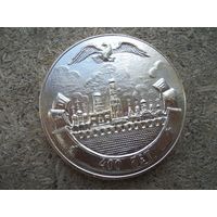 Настольная медаль  400 лет Патриаршеству  1989 г. Алюминий Церковь