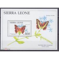1991 Сьерра-Леоне  Бабочки    MNH