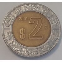 Мексика 2 песо, 2001 (3-3-34)