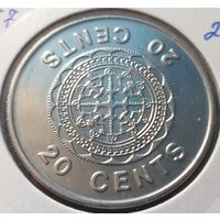Соломоновы Острова 20 центов, 1989    ( холдер )