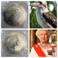 2 Австралийских доллара 1993 года Австралийская кукабарра 2 унции серебра. Монетный двор Петр.
