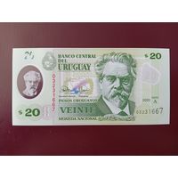 Уругвай 20 песо 2020 UNC