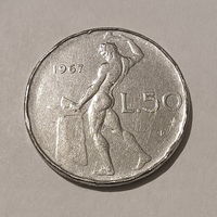 50 лир 1967 Италия