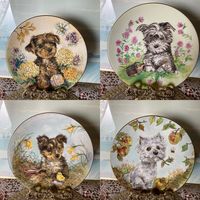 Тарелка коллекционная Собаки Англия винтаж  цена за одну