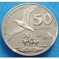 Кокосовые острова (Килинг) 50 рупий 2023 года  "Чайка"  Новинка!!!
