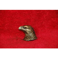 Декоративное навершие - голова орла , бронза