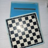 Коробка от шахмат СССР, Днепропетровск, мини шахматы СССР, магнитная доска, коробка
