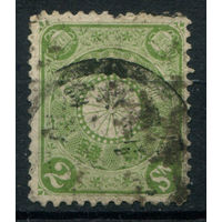 Япония - 1889/1906г. - Хризантемы, 2 S - 1 марка - гашёная. Без МЦ!