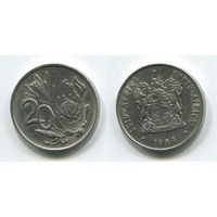 Южная Африка. 20 центов (1984, XF)
