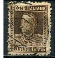 Королевство Италия - 1927/1929 - Виктор Эммануил III 1,75L - [Mi.264A] - 1 марка. Гашеная.  (Лот 65EL)-T2P18
