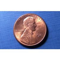 1 цент 1987. США.