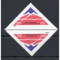 25 лет Управлению пограничных дорог Индия 1985 год серия из 1 марки тет-беш
