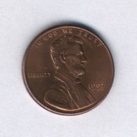 США, 1 цент 1997 г.