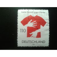 Германия 1998 детская майка Михель-1,0 евро гаш