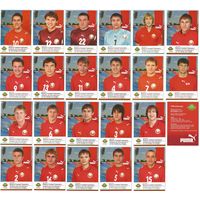 Игроки Национальной Сборной Беларуси 2008г./  Большие карточки 22 штуки.
