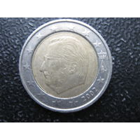2 евро Бельгия 2002 двойной удар при чеканке