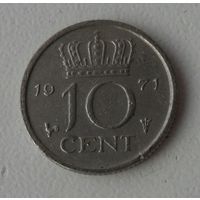 10 центов Нидерланды 1971 г.в.