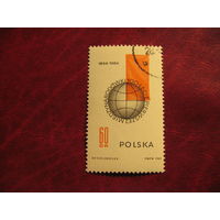 Марка 100-лет 1-му Интернационалу 1964 года Польша