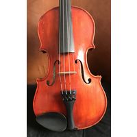 Старинная мастеровая чешская скрипка 20-го века