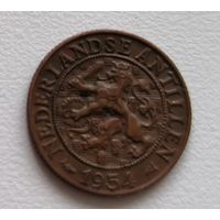 Нидерландские Антильские острова 1 цент, 1954 4-10-11