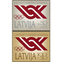 Национальный олимпийский комитет Латвии Латвия 1992 год 2 марки