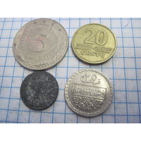 Четыре монеты/18 с рубля!