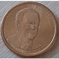 США 1 доллар 2014 (P) Франклин Рузвельт 32-й Президент #1