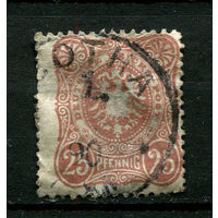 Рейх - 1880 - Герб 25Pf - [Mi.43] - 1 марка. Гашеная.  (Лот 141BU)