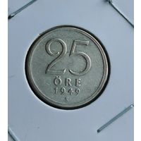 203. 25 эре 1949 г. Серебро
