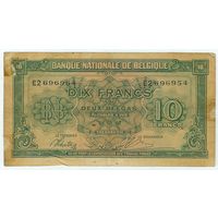 Бельгия, 10 франков 1943 год.