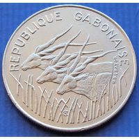 Габон. 100 франков 1977 года  KM#13