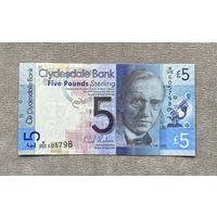 Шотландия 5 фунтов 2009 Clydesdale bank UNC