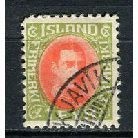 Исландия - 1931/1937 - Король Кристиан 1Е - [Mi.156B] - 1 марка. Гашеная.  (Лот 18Dg)