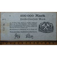 100000 марок 1923г. Вальденбург