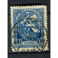 Латвия - 1920 - Первое Национальное собрание 1R - [Mi.43A] - 1 марка. Гашеная.  (Лот 73EL)-T2P18
