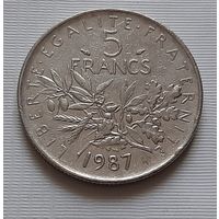 5 франков 1987 г. Франция