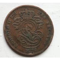 Бельгия 2 сантима, 1870 'DES BELGES' 4-1-58