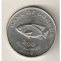 Уганда 200 шиллинг 2008