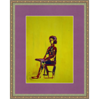 Зарисовка Девушка на стуле