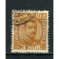Исландия - 1931/1937 - Король Кристиан 3А - [Mi.157] - 1 марка. Гашеная.  (Лот 19Dg)
