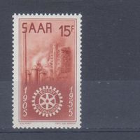 [1775] Германия,Саар 1955. Промышленность.Металлургия. Одиночный выпуск. MNH