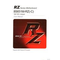 RZ Series Motherboard  8S651M-RZ(-C) Sis 651 chipset. Users Manual