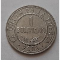 1 боливано 2008 г. Боливия
