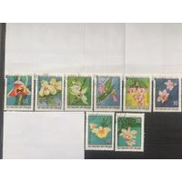 Вьетнам 1976. Орхидеи (серия из 8 марок)