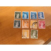 Турция 10 марок Ататюрк (1-8)