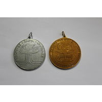 Спортивные медали СССР, 3 штуки, алюминий.