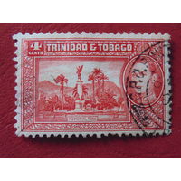 Тринидад и Тобаго 1938 г. Мемориальный парк.  Король ГеоргVI.