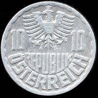 Австрия 10 грошей 1972 г. КМ 2878 (1-2)