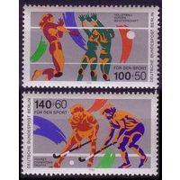 1989 Берлин Запад 836-837 Спорт - Волейбол / Хоккей на траве 7,00 евро