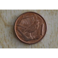 Каймановы острова 1 цент 2017
